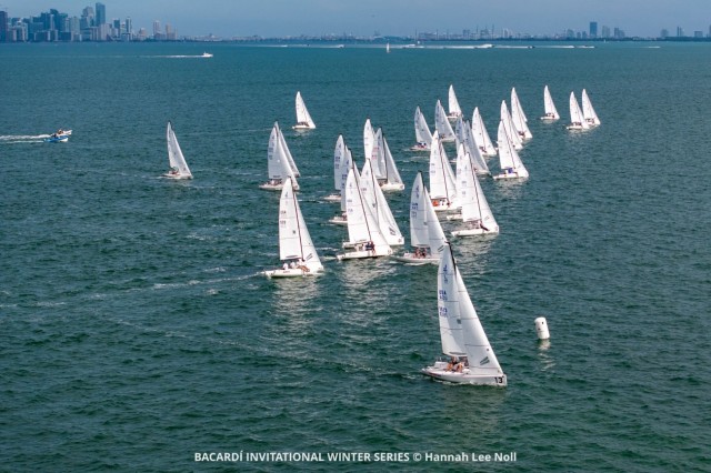 J/70: Thirty-five teams battle it out on Biscayne Bay