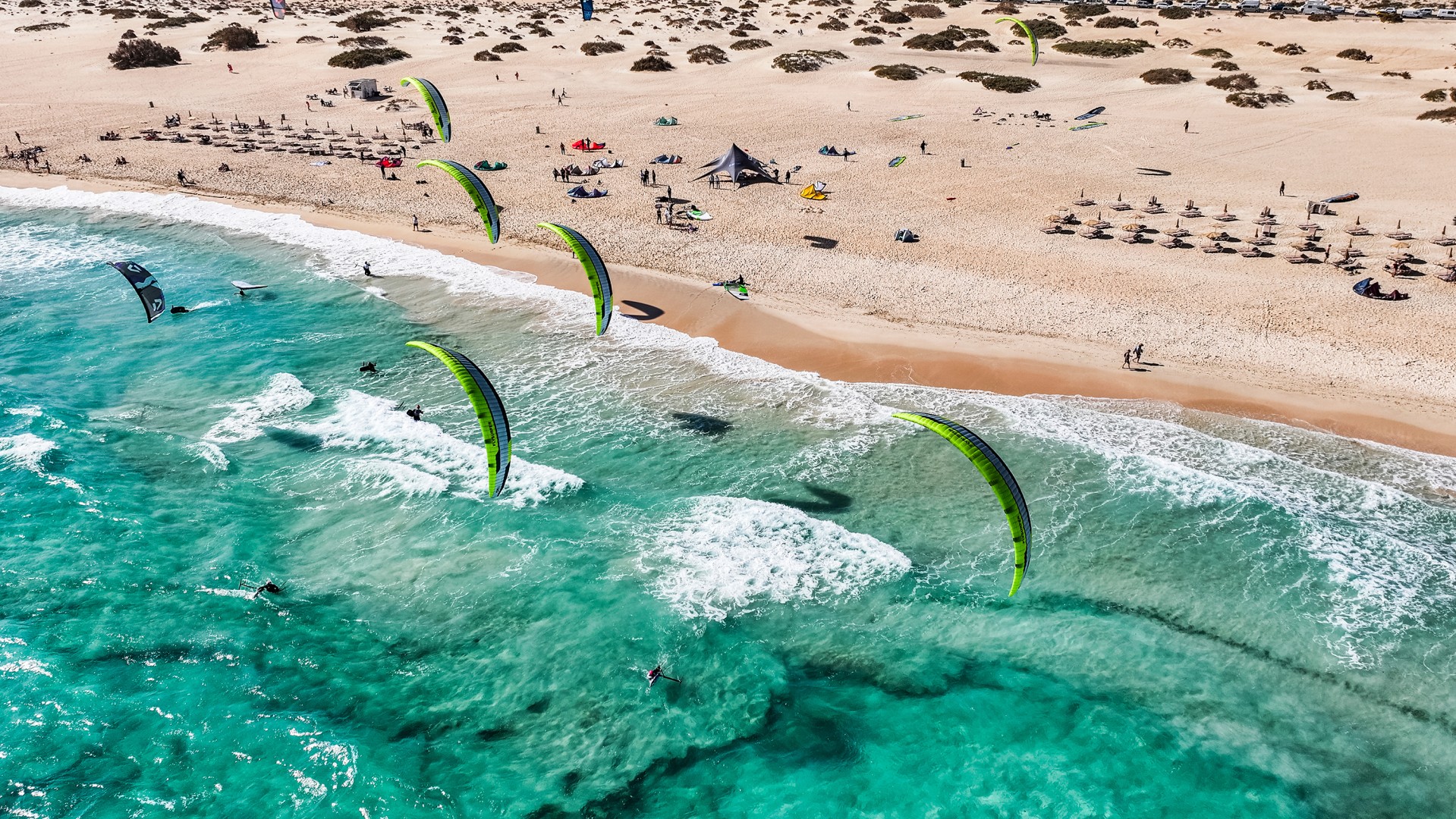 Fuerteventura will test the kitefoil elite before Paris 2024