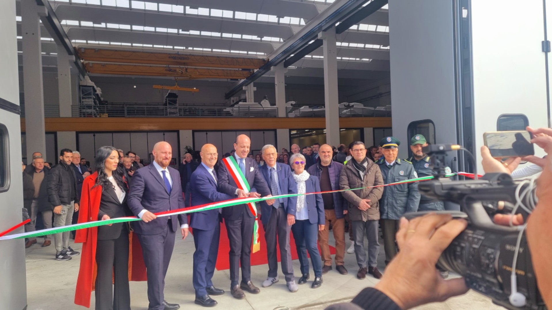 L'inaugurazione del nuovo stabilimento Motonautica Vesuviana a Striano, Napoli