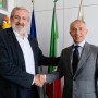 Il presidente della Regione Puglia Emiliano e l'avvocato Galassi CEO di Ferretti Group al momento dell'accordo del 2021, fonte Regione Puglia