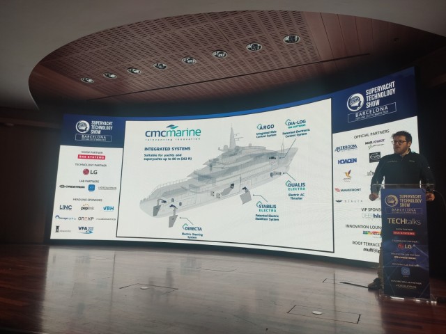 CMC Marine at the Superyacht Technology Show in Barcelona 2024 as VIP speaker