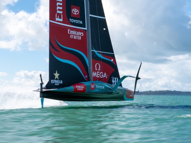 Taihoro, the ETNZ's boat to defend the 37th America's Cup