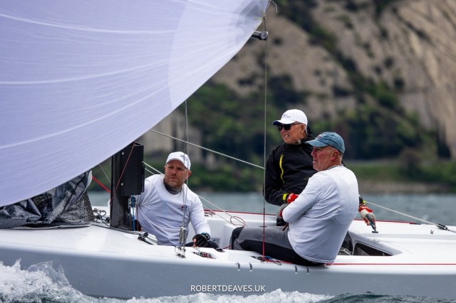 Cold start but hot racing on first day 5.5 Metre Alpen Cup at Riva