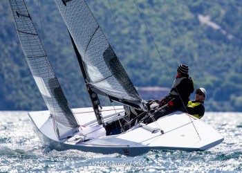 Mortons set the pace at the 5.5 Metre Alpen Cup at Riva
