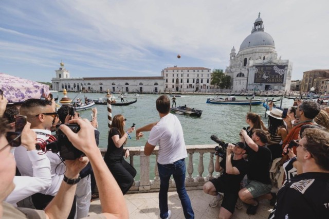 Tom Brady opens futuristic E1 boat parade on Venice's Grand Canal