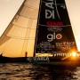 Dawn breaks as ARCA SGR heads for her third 151 Miglia line honours victory. Photo: Studio Taccola.