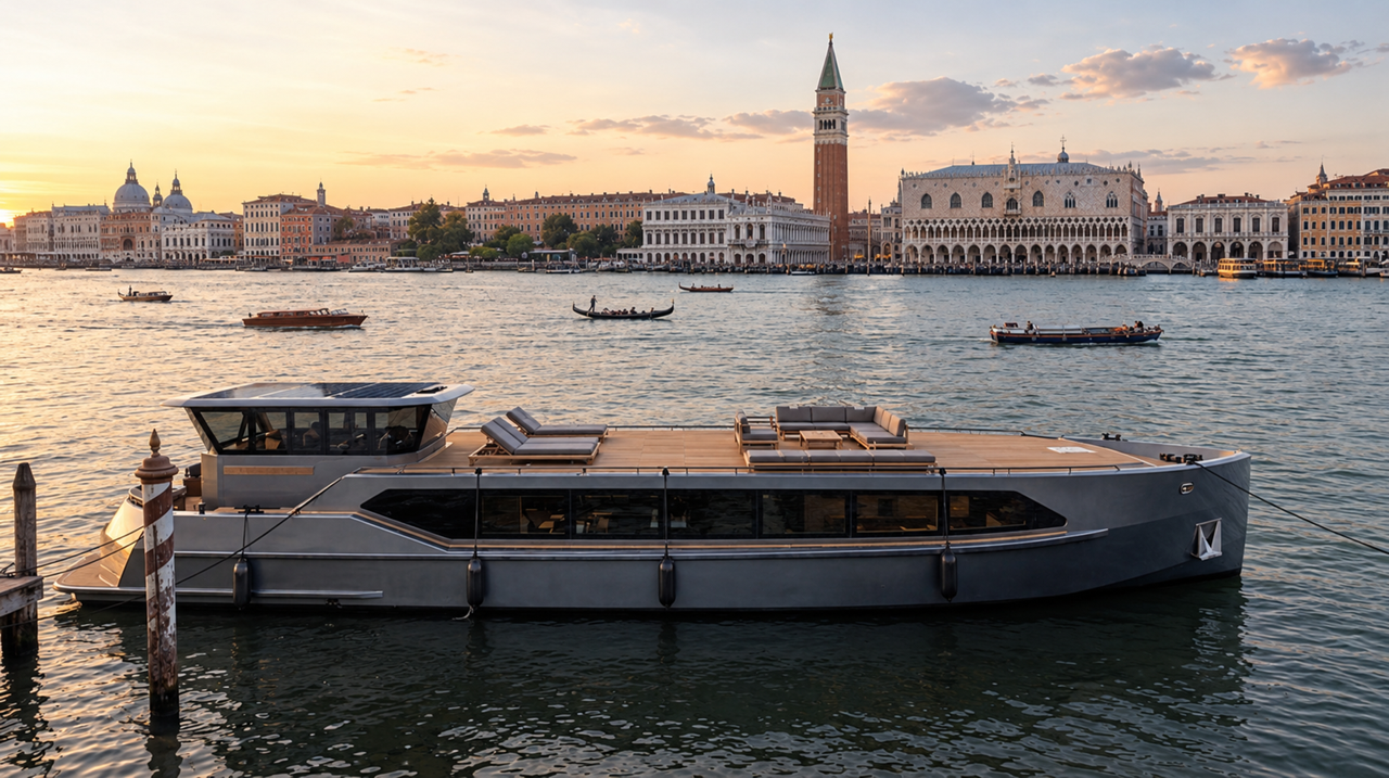 Contemporary Barge: Gian Paolo Nari porta il linguaggio dello yacht nei canali d’Europa
