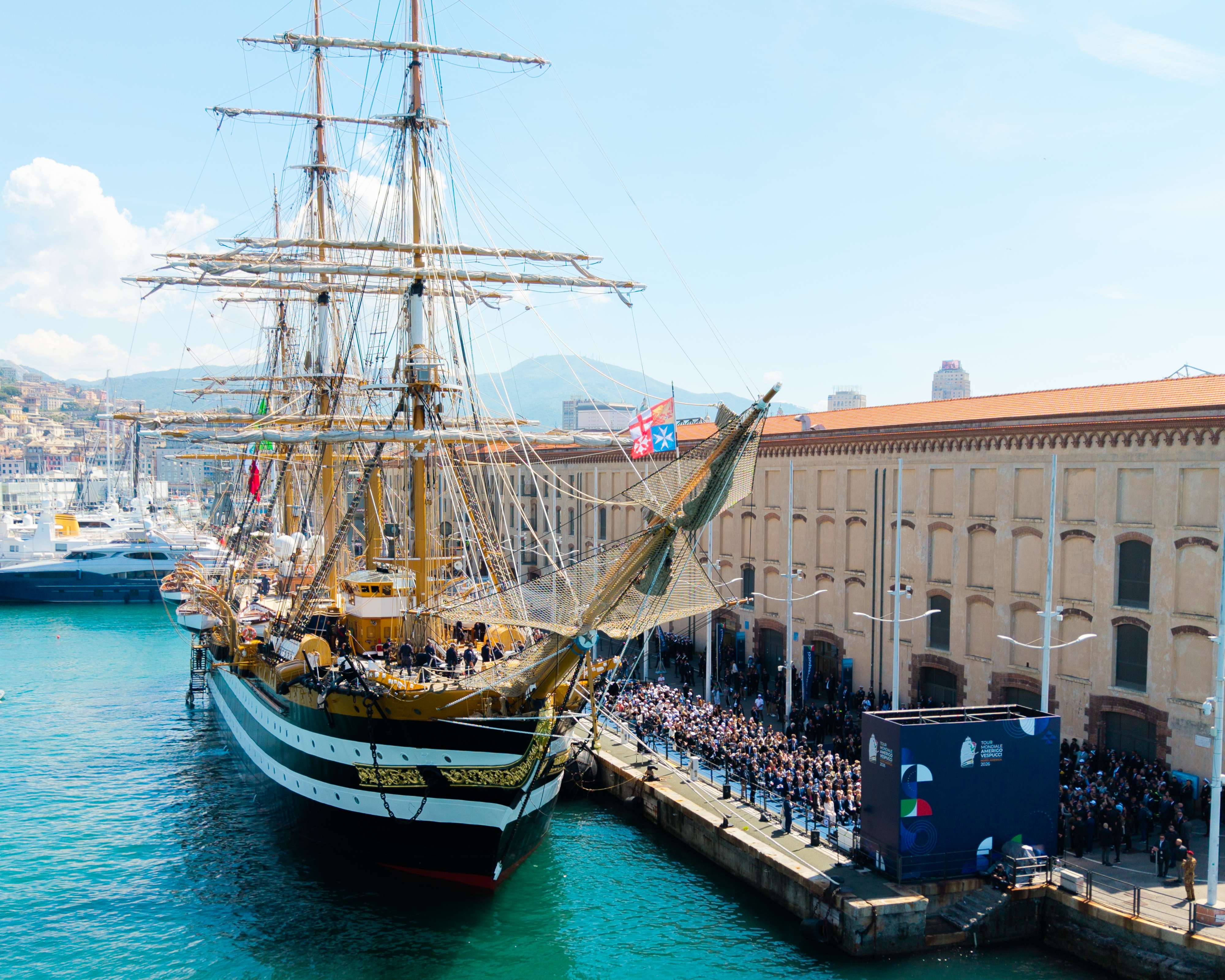 Amerigo Vespucci a Trieste: si chiude il Tour 2026 tra Barcolana, vela e underwater