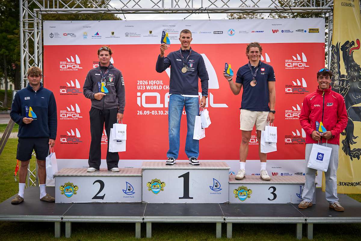 Leonardo Tomasini campione del mondo Under 23 iQFoil