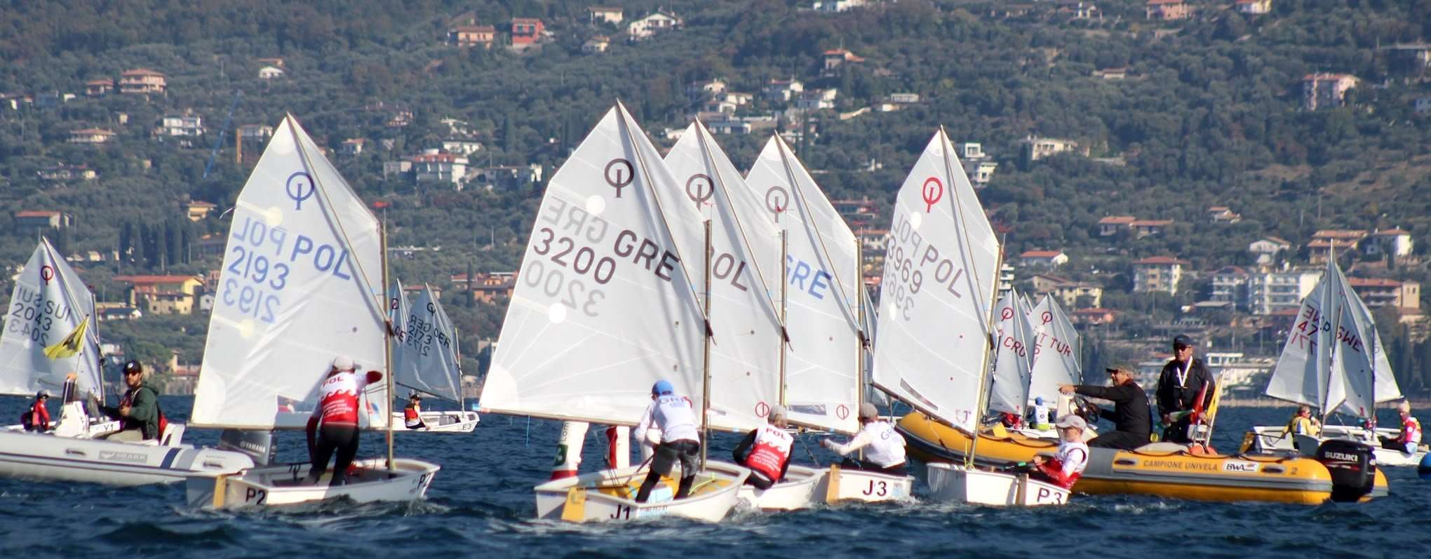 Campionato Europeo Optimist a Squadre 2026, primo giorno di regate