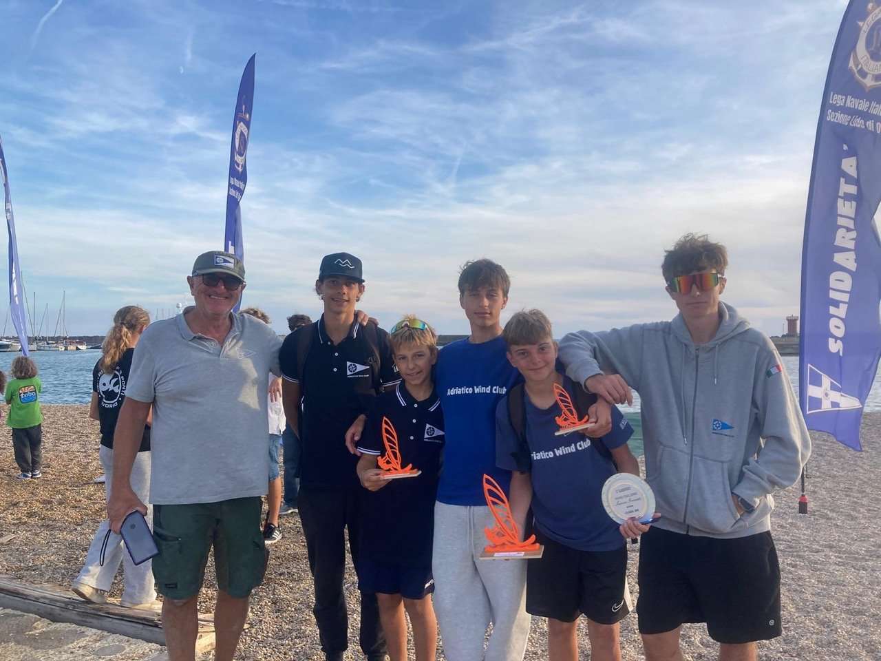 Adriatico Wind Club: tre podi alla Coppa Italia di Ostia