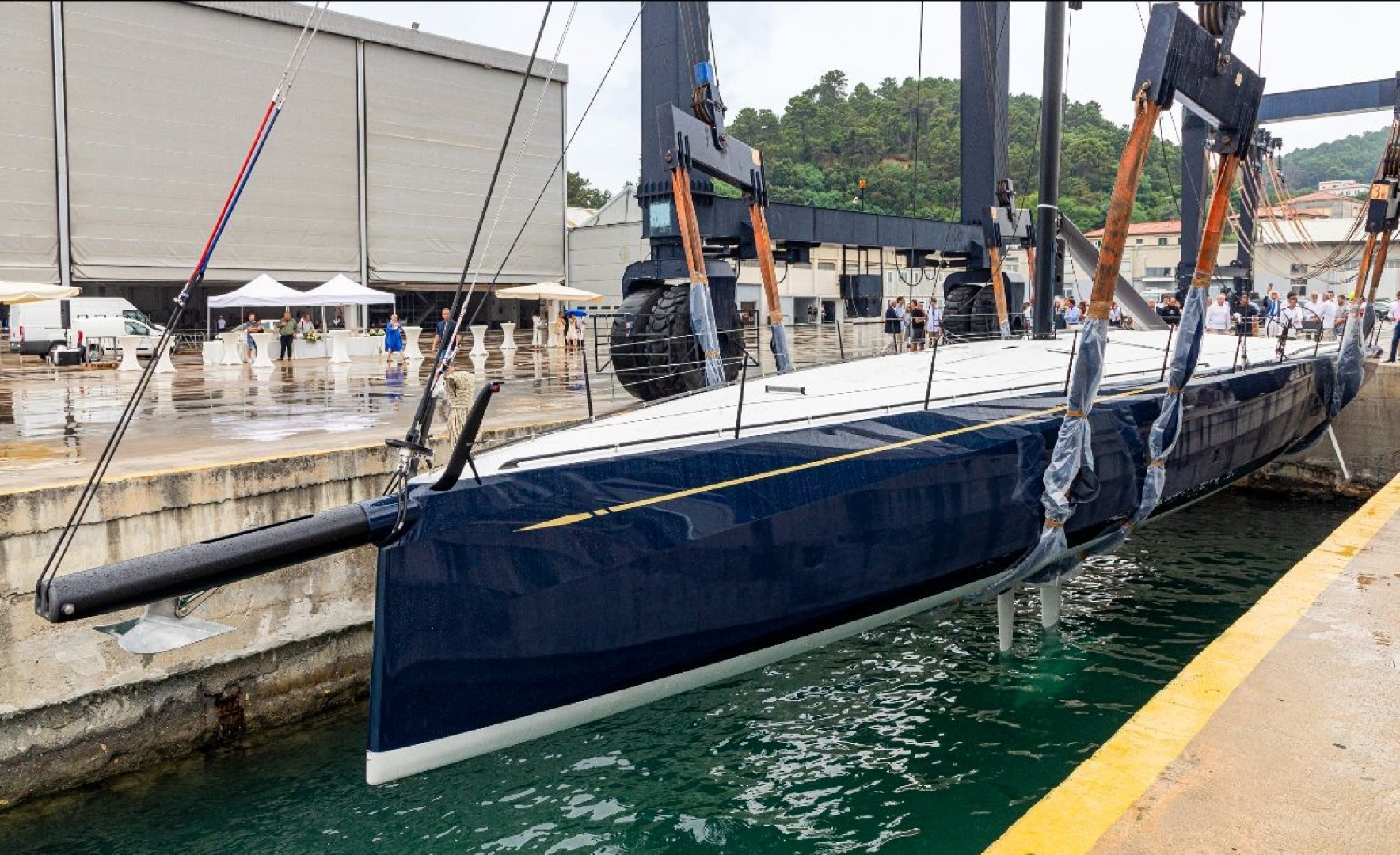 The ClubSwan 80 built by Persico Marine is launched in La Spezia