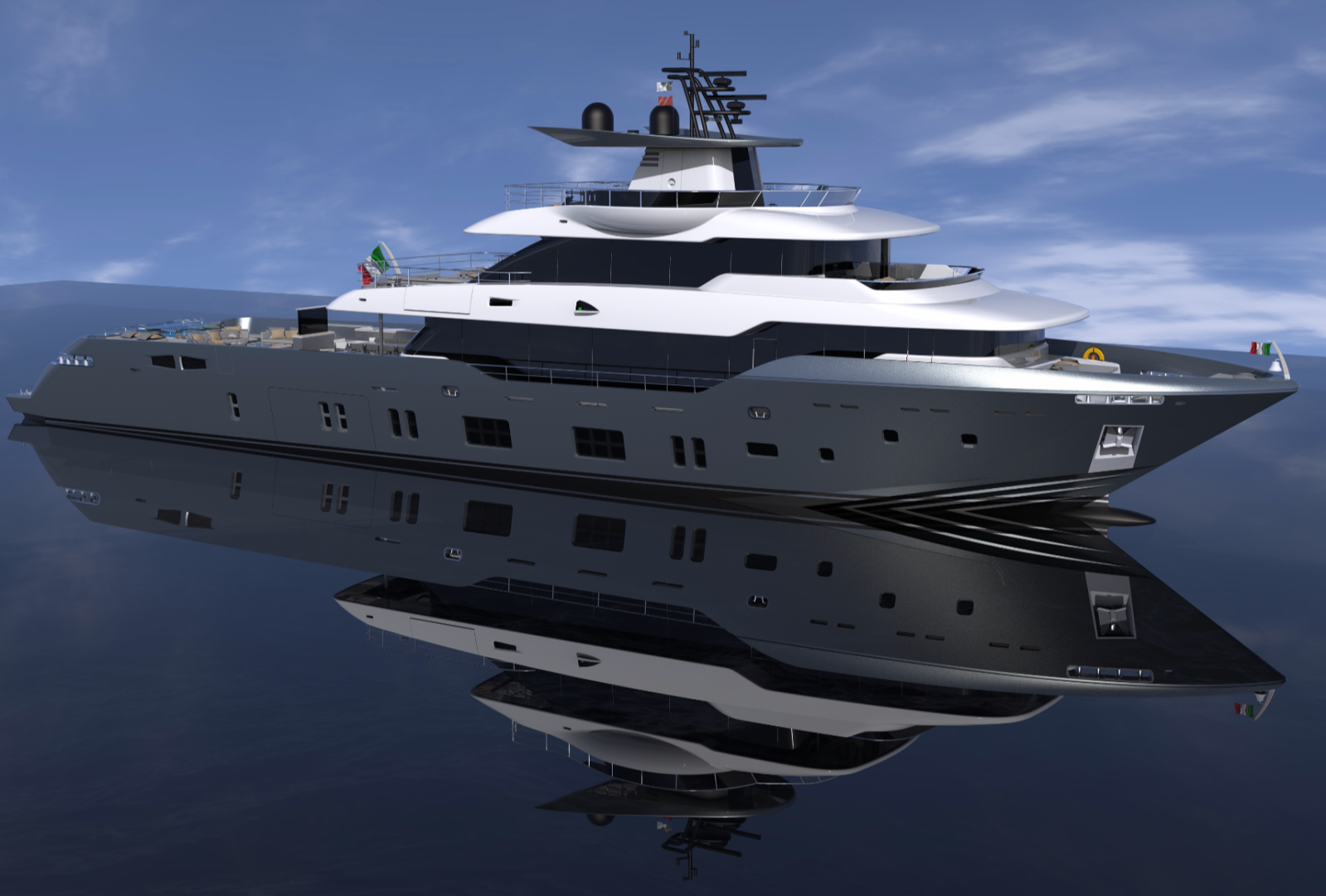 Oceanic Yachts 140’ fast expedition construction well underway