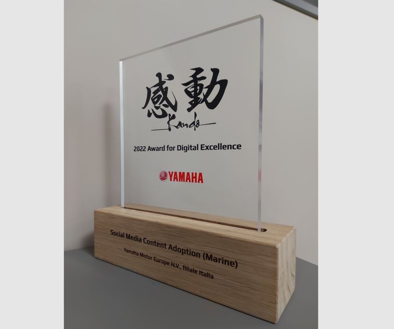 Yamaha award for Digital Excellence