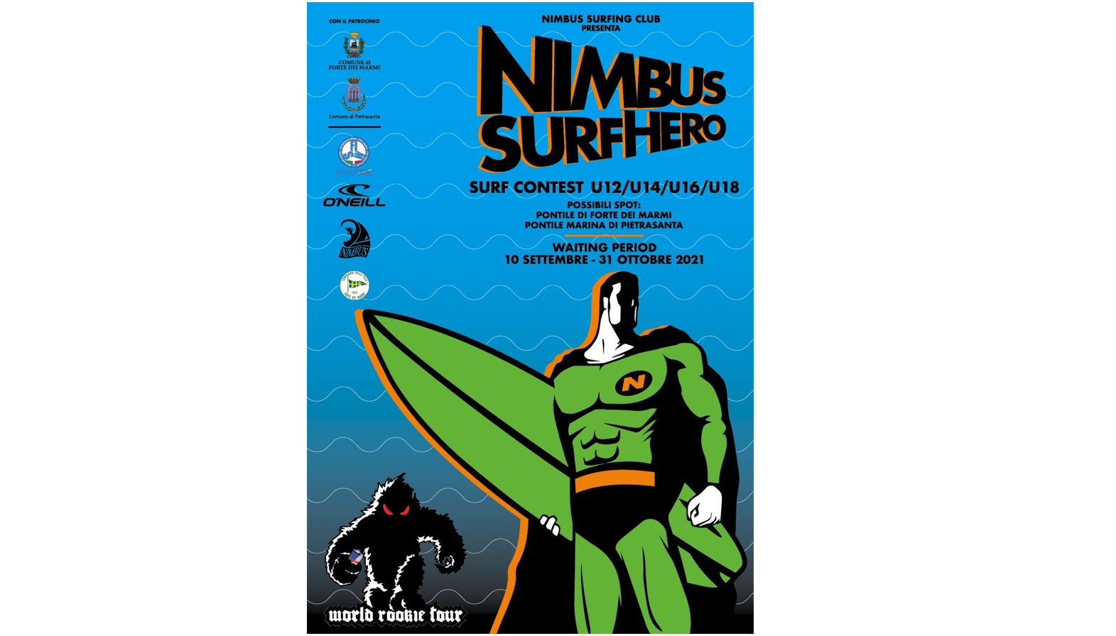 Il World Rookie Tour debutterà nel surf al Nimbus Surf Hero 2021