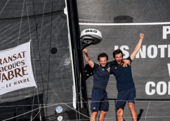 Beccaria and Andrieu take first place in Class40 in the Transat Jacques Vabre