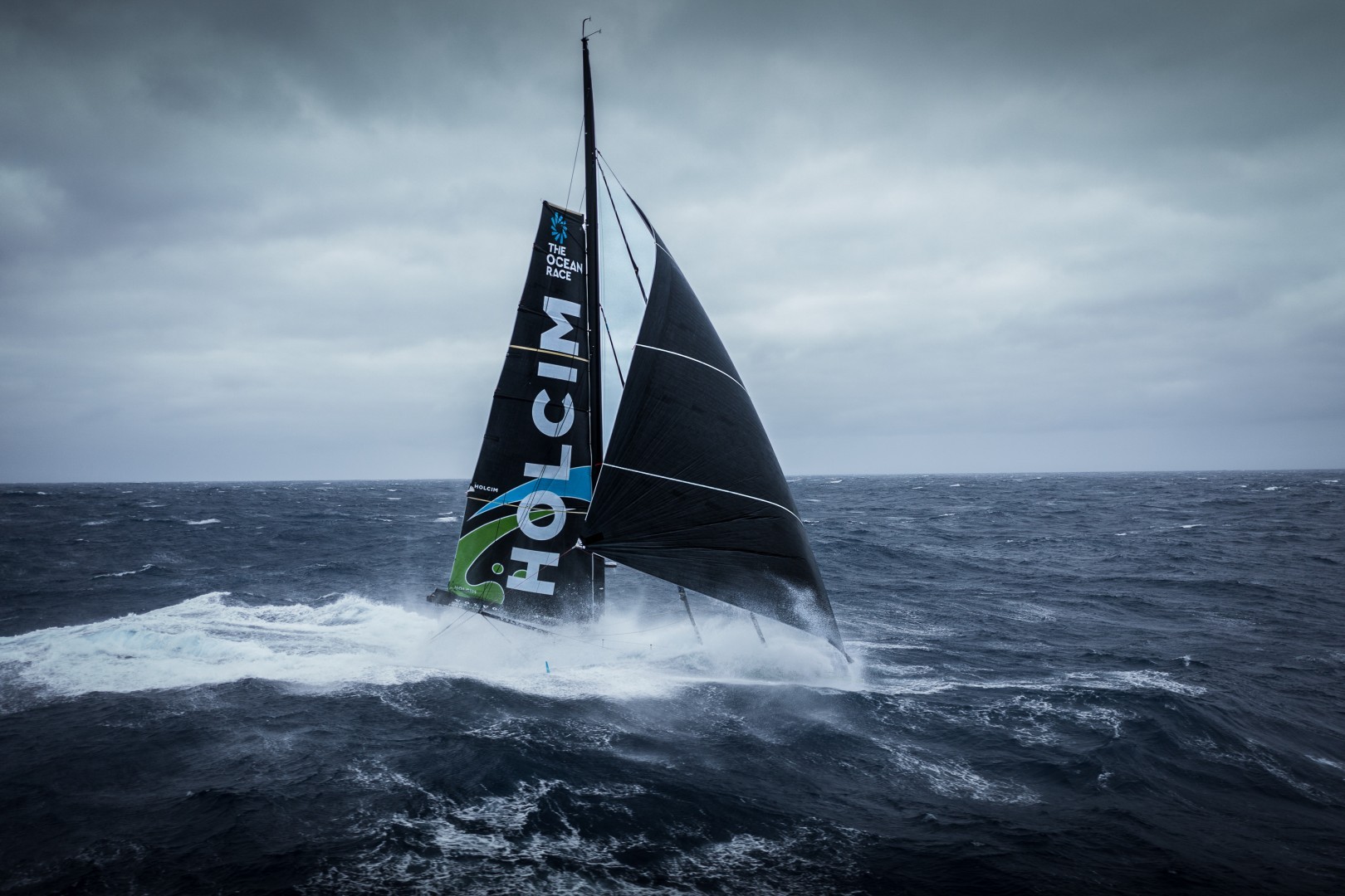 Leg 3 Day 27 onboard Team Holcim - PRB. Drone view in the Southern Ocean.
© Julien Champolion / The Ocean Race