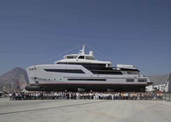 Bering finally launched their biggest explorer yacht, the B145