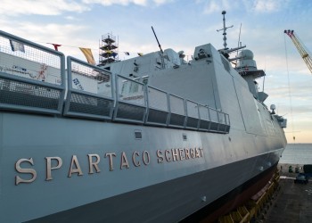 Varata la nona fregata multiruolo Spartaco Schergat