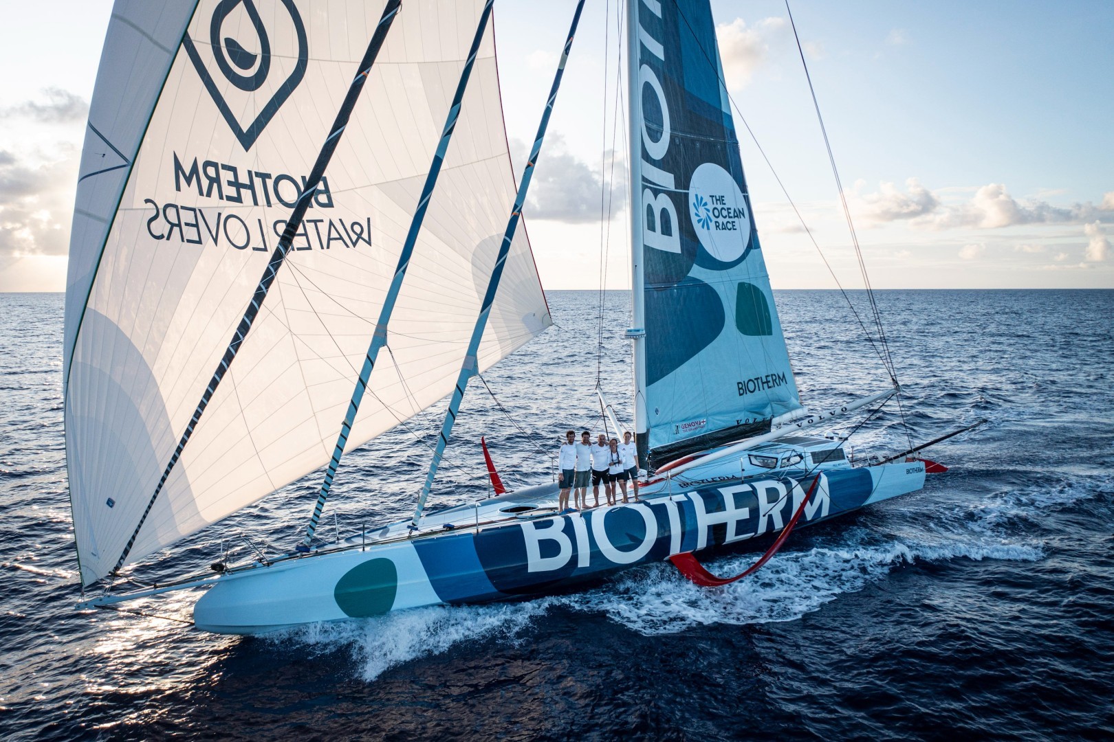 3 February 2023, Leg 2 onboard Biotherm. Drone view.
© Anne Beauge / Biotherm