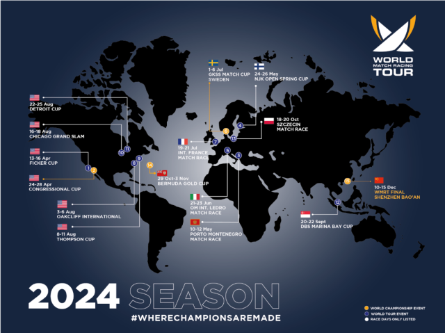 World Match Racing Tour announces 2024 championship season