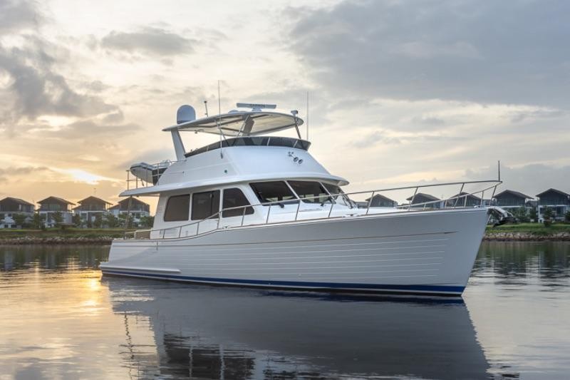 Grand Banks 54 at the 2020 Palm Beach International Boat Show