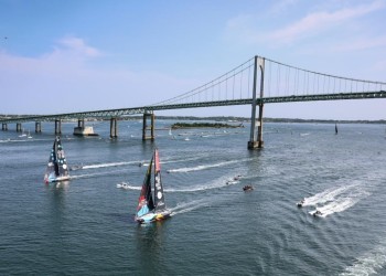 11Th Hour Racing Team leaves hometown Newport, bound for Denmark