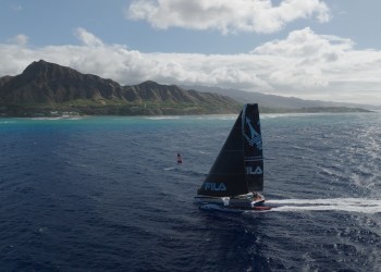 Maserati and Soldini crossed the Transpac finish line in second place