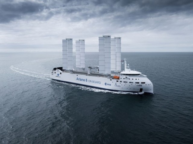 Canopée : first hybrid industrial cargo ship powered by wind
