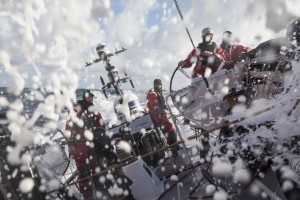 The Volvo Ocean Race fleet dives deeper into the Southern Ocean
