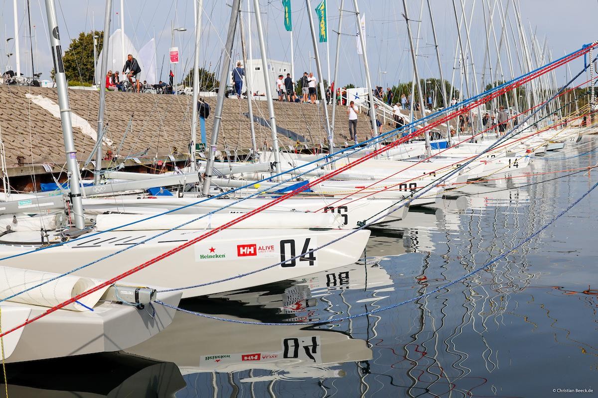 2021 Star World Championship in Kiel, no wind, no race on day one