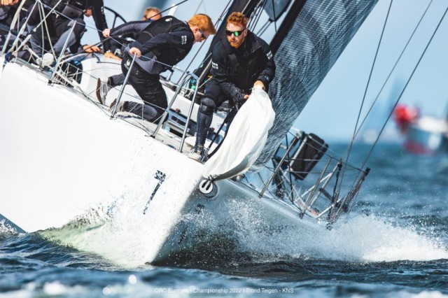 Weather mark action aboard WHITE SHADOW in Class B -
photos ORC European Championship 2022/Trond Teigen - KNS