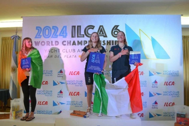 Italy celebrates double victory at the ILCA 6 Youth World Championships