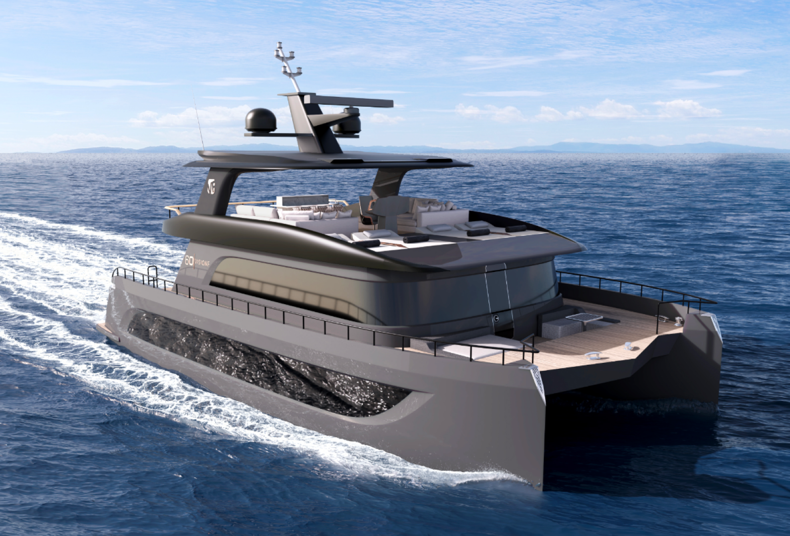 VisionF Yachts introduce new GRP 60-foot model to luxury catamaran line-up