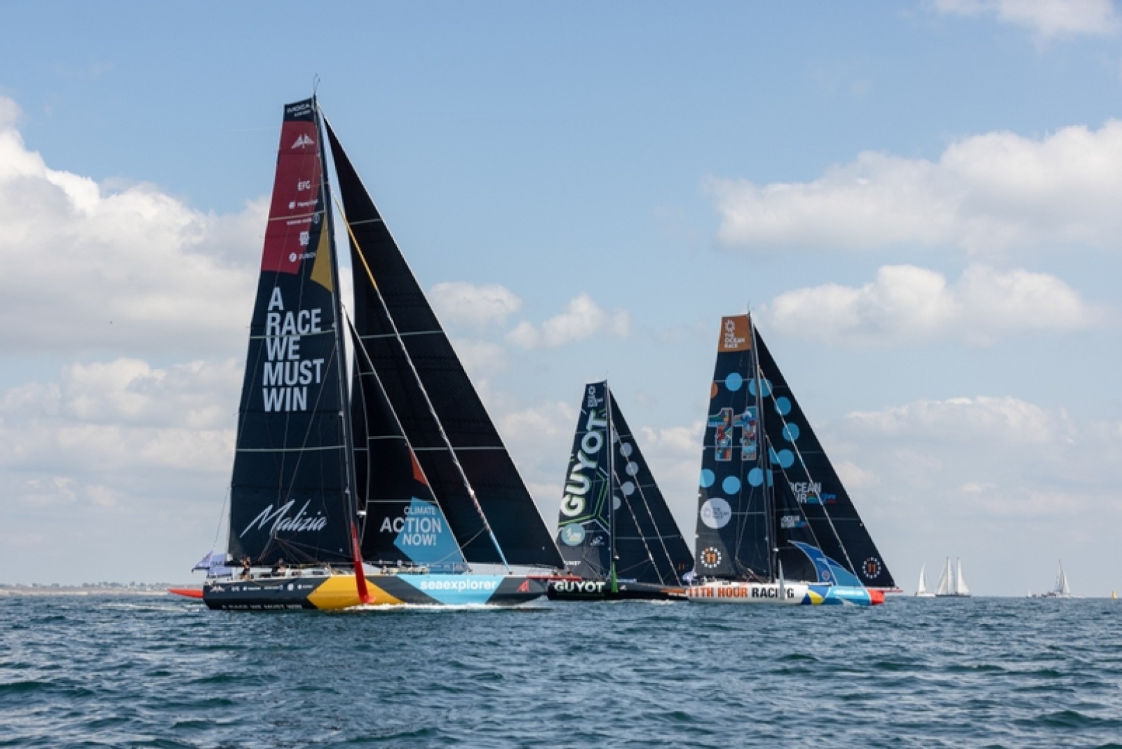 Three of the teams that will compete in The Ocean Race 2022-23 © Alexander Champy-McLean / The Ocean Race