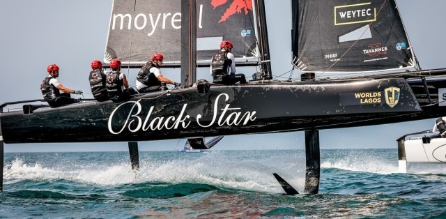 Black Star Sailing Team today scored two bullets, elevating them to second overall.