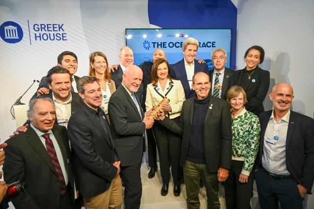 The High Level Roundtable organised by The Ocean Race and hosted at Greek House at The World Economic Forum in Davos, Switzerland.
© Eugene Theodore