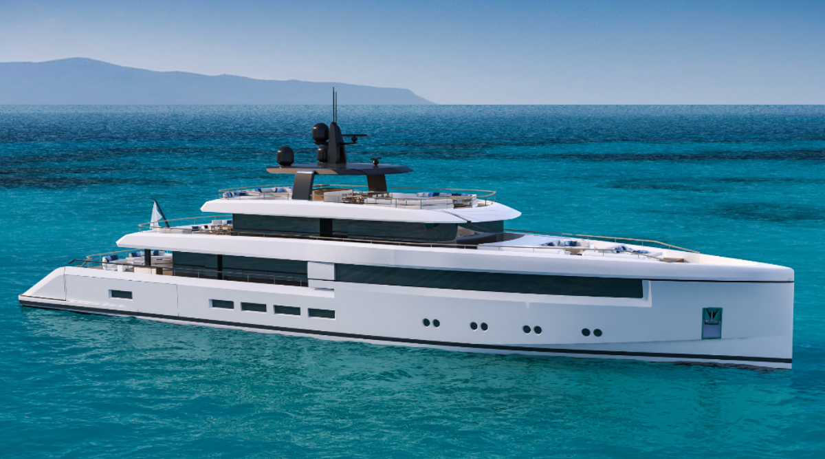 The Nauta 54m Wide is a new original concept with pure lines