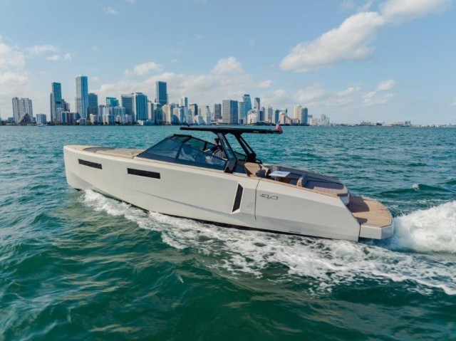 Evo Yachts takes a custom Evo R4 WA to the Palm Beach Boat Show