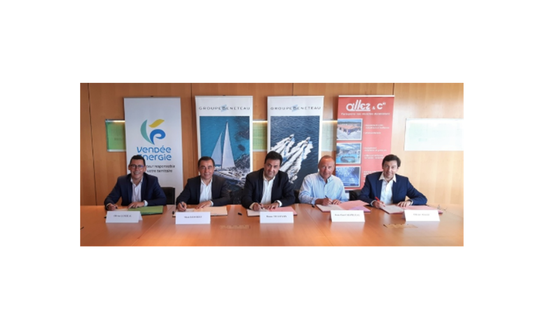 Energy transition: Groupe Beneteau commits itself alongside Vendée Energie and ALLEZ Cie group