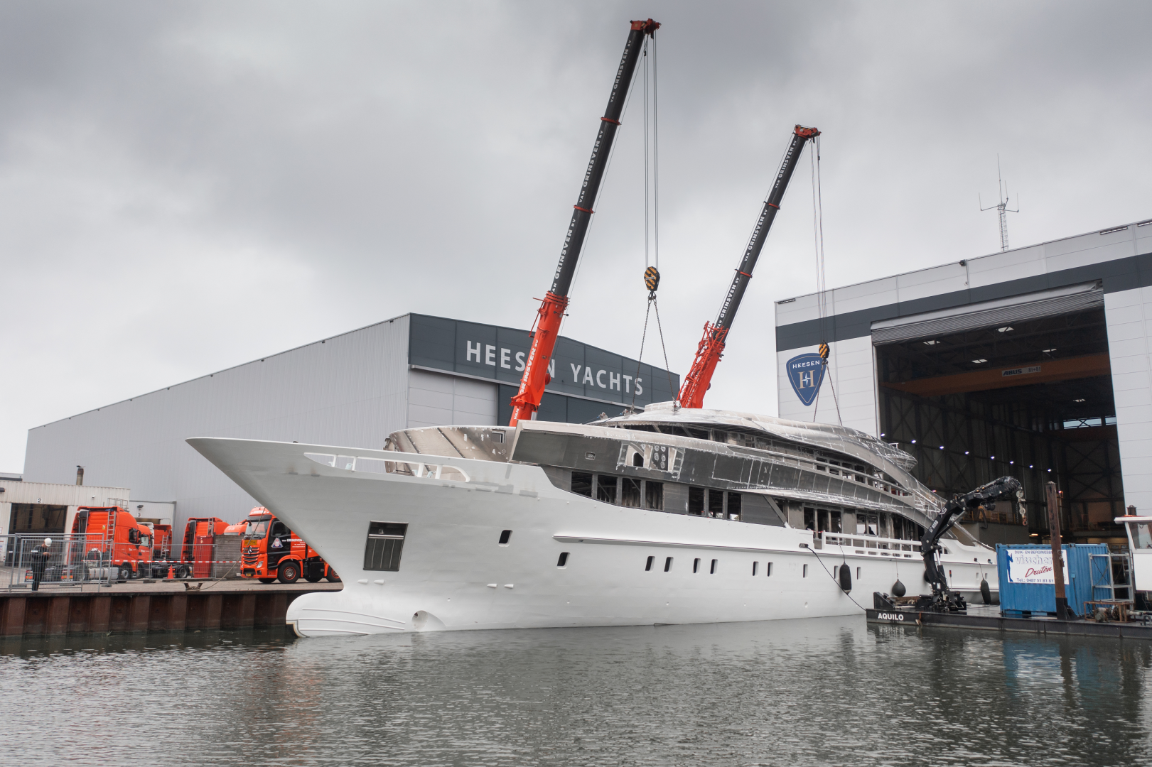 The hull and superstructure of YN 20150 Project Oslo24 are now joined together