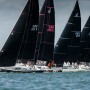 The J/111 fleet enjoying glorious conditions at the RORC Vice Admiral's Cup on the second day of Solent racing © Paul Wyeth