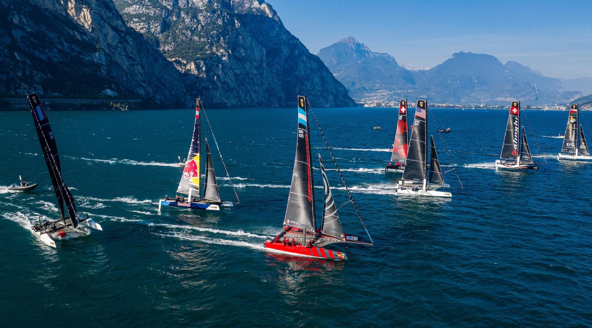 Lake Garda - always a breathtaking venue. Photo: Sailing Energy / GC32 Racing Tour