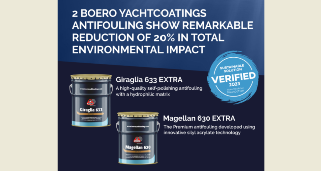 Boero YachtCoatings presenta le sue antivegetative sostenibili