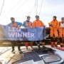 The Ocean Race, Arrivals in Aarhus, Denmark. 11th Hour Racing Team celebrating the first place in Leg 5. © Sailing Energy / The Ocean Race