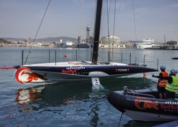 Alinghi Red Bull Racing christens second AC40