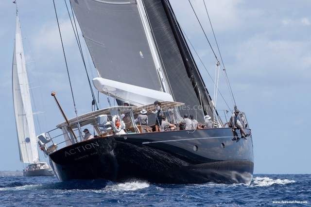 Regatta Series Winner was the 121ft Dykstra sloop Action. © Claire Matches