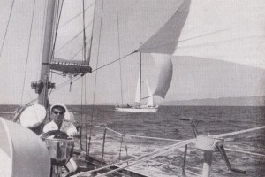 Il Mait II dal pozzetto di EA al largo di Ischia nel 1960.